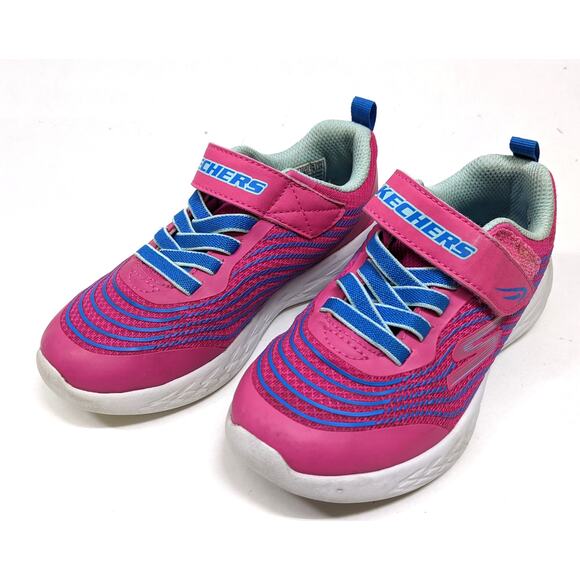 Skechers Pink Children's Running Track Walking Shoes Gently Worn - Size 12 US - Picture 1 of 10